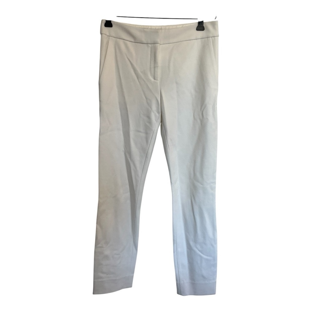 Diane Von Furstenberg White Slim-Fit Tailored Pants Size 0